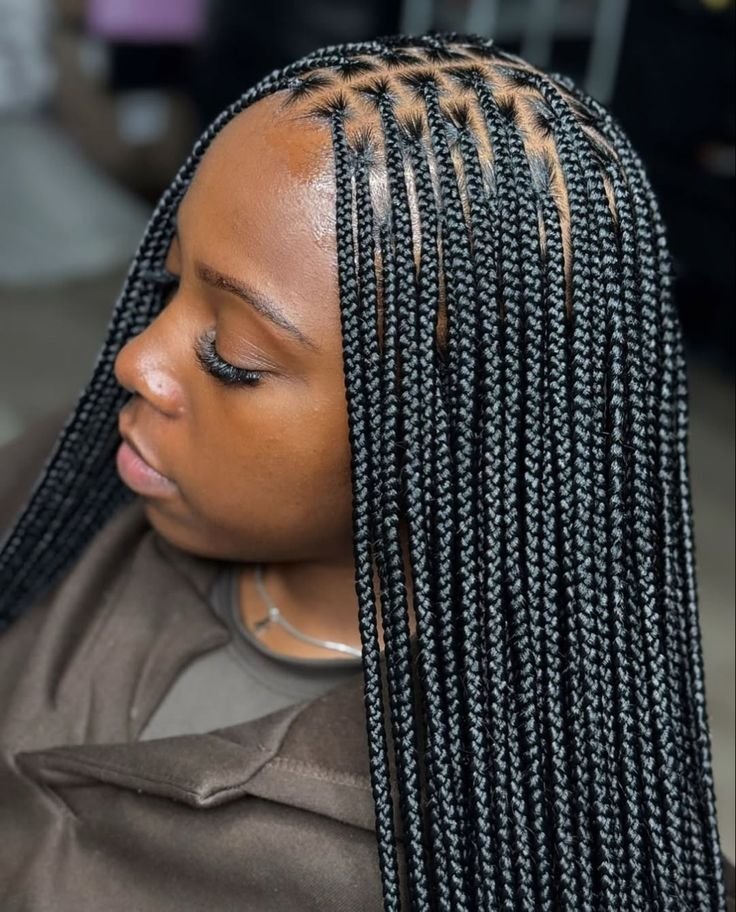 Box Braids style detail